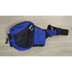 LL Bean Fanny Pack Adjustable Strap‎ Drink Holder Blue